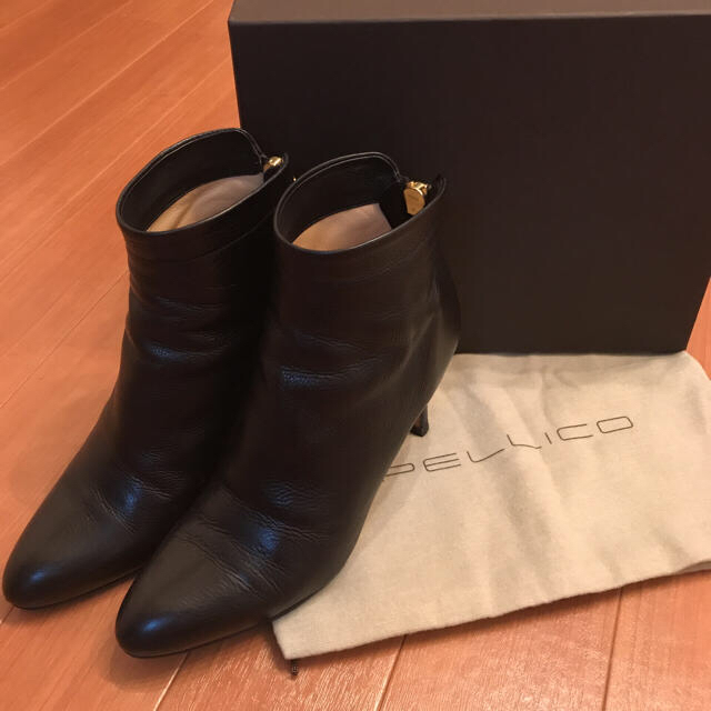 PELLICO(ペリーコ)の美品 ペリーコ 定番 バックジップショートブーツ ファビオルスコーニ レディースの靴/シューズ(ブーツ)の商品写真