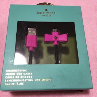 ケイトスペードニューヨーク(kate spade new york)のタイムセール kate spade マイクロUSB Android用(バッテリー/充電器)