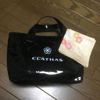 クレイサス(CLATHAS)のCLATHAS🌼🌸トートバッグ&ハンカチ(ボディバッグ/ウエストポーチ)