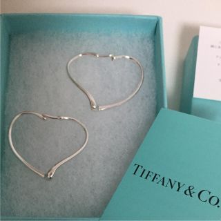 ティファニー(Tiffany & Co.)の【正規品】ティファニー オープンハート フープピアス S(ピアス)