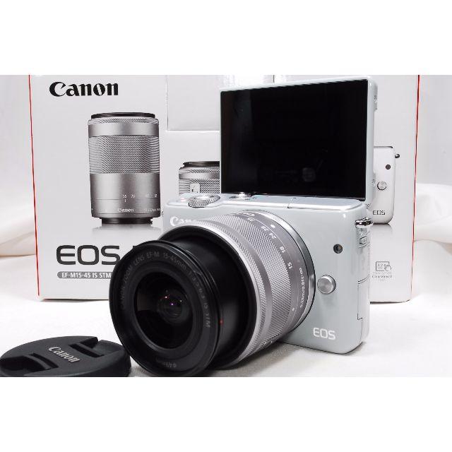 Canon(キヤノン)の♡セール品特売！！♡Canon キャノン 新品EOS M10レンズキットグレー スマホ/家電/カメラのカメラ(ミラーレス一眼)の商品写真