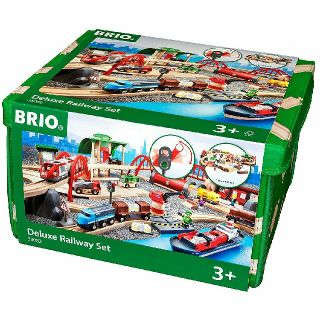 ブリオ(BRIO)の BRIO ブリオ Delux  レール&ロードデラックスセット 33052 (電車のおもちゃ/車)