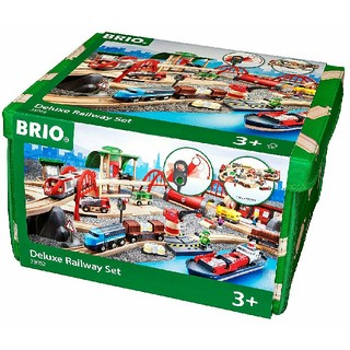 ブリオ(BRIO)の BRIO ブリオ Delux  レール&ロードデラックスセット 33052 (電車のおもちゃ/車)