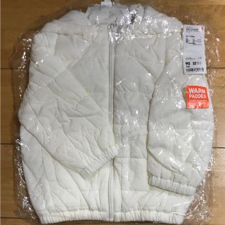 ユニクロ(UNIQLO)の新品 未開封ユニクロベビー ライトウォームパデット　パーカー   中綿コート(コート)