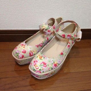 ローリーズファーム(LOWRYS FARM)の新品☆厚底ぽっくり靴(ハイヒール/パンプス)