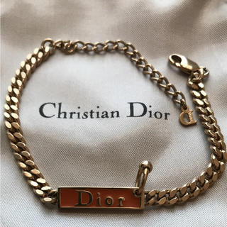 クリスチャンディオール(Christian Dior)のChristian Dior  ロゴプレートブレスレット(ブレスレット/バングル)