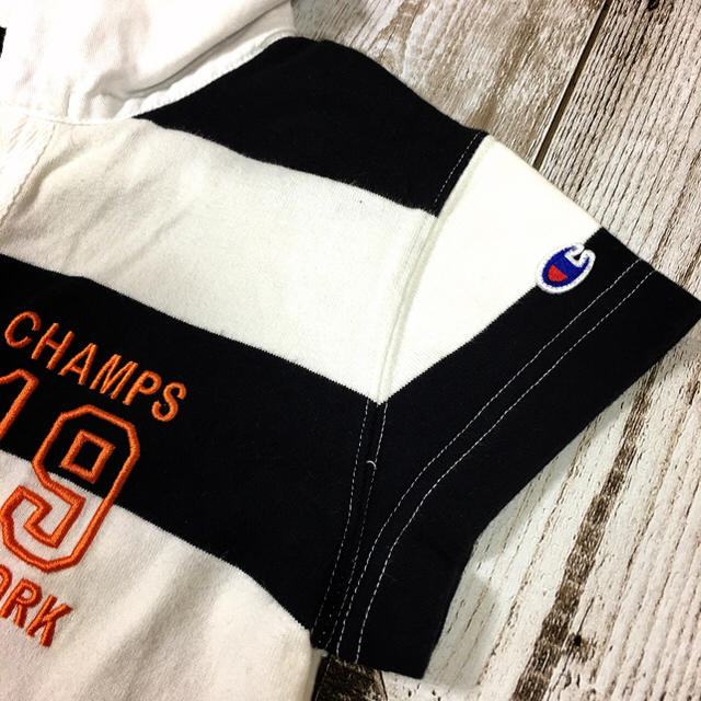 Champion(チャンピオン)のチャンピオン★ボーダースウェットワンピース レディースのワンピース(ひざ丈ワンピース)の商品写真