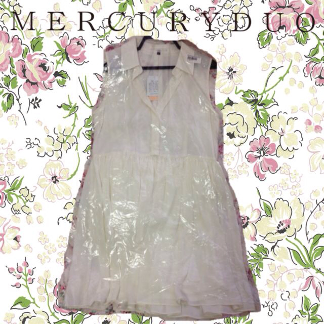 MERCURYDUO(マーキュリーデュオ)のマーキュリー♡シャツノースリーブOP レディースのワンピース(ミニワンピース)の商品写真
