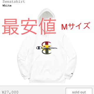 シュプリーム(Supreme)のsupreme×champion パーカー 【最安値】(パーカー)