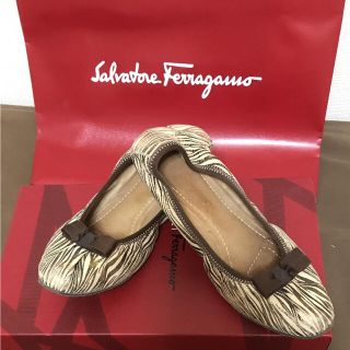 サルヴァトーレフェラガモ(Salvatore Ferragamo)のチャチャ様専用     マイフェラガモ マイジョイ(バレリーナ1cmヒール)(バレエシューズ)