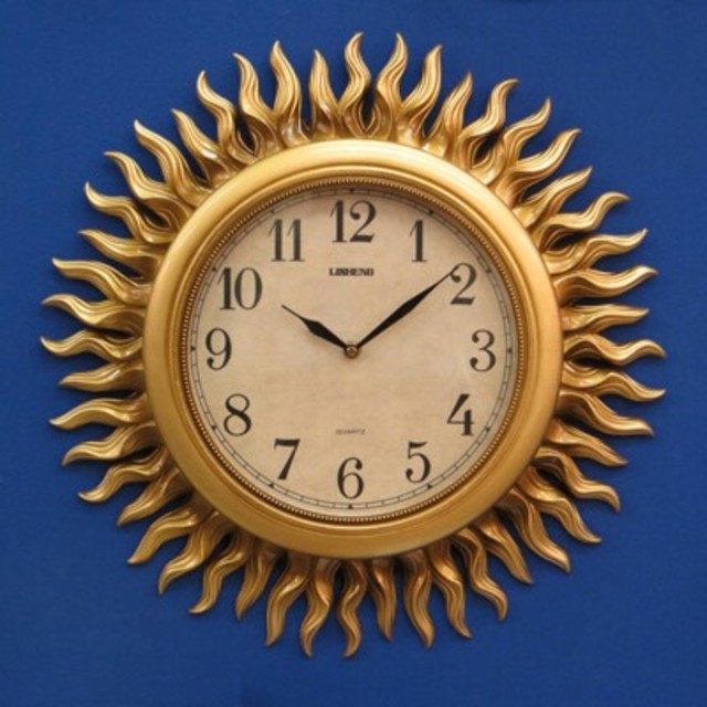 風水 太陽の時計 壁掛け時計 ゴールド アンティーク調の通販 By あすみん ラクマ