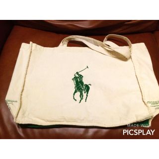 ポロラルフローレン(POLO RALPH LAUREN)のラルフローレン キャンバス地 エコバック 大判 HAMY様専用(トートバッグ)