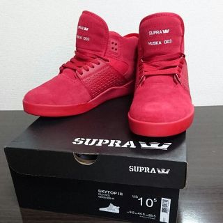 スープラ(SUPRA)のSUPRA SKYTOP３ ALLRED スープラ スカイトップ レッド(スニーカー)