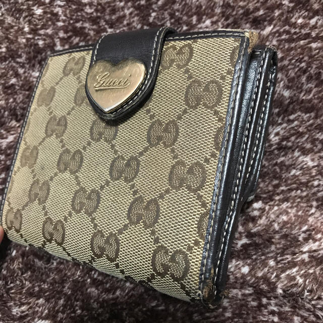 Gucci - GUCCI 二つ折り財布 ハート グッチ 正規品 の通販 by ange's shop|グッチならラクマ