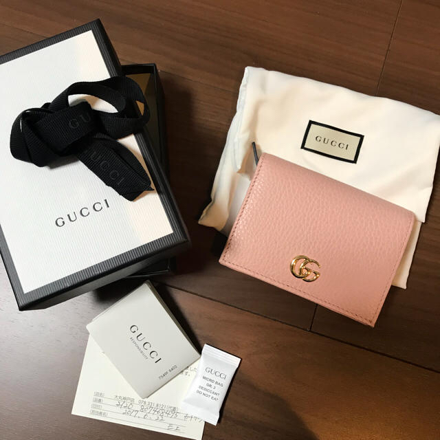限定品通販サイト 朝9時まで限定価格!新品♡gucci ミニ財布 ピンク