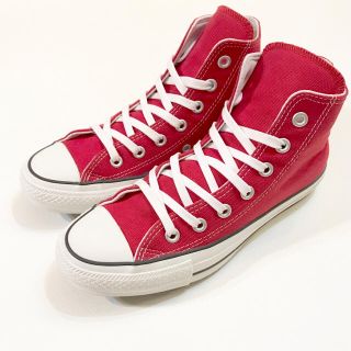 コンバース(CONVERSE)の美品24.5converse コンバース オールスター100 HI赤コン889(スニーカー)