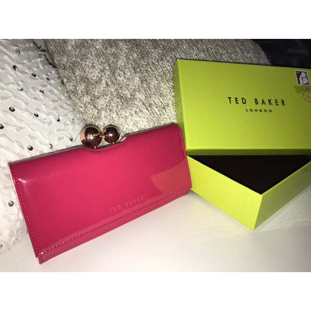 Tedbaker♡長財布♡レッドピンク♡箱付き