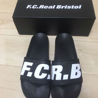 ソフ(SOPH)の25cm FCRB SHOWER SLIDE BLACK 黒 サンダル(その他)