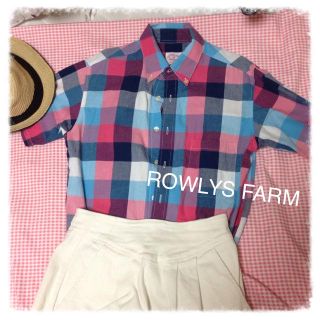 ローリーズファーム(LOWRYS FARM)のROWRYS FARMチェックシャツ(シャツ/ブラウス(半袖/袖なし))