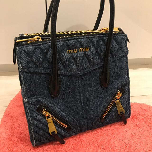 miumiu デニムバイカートート