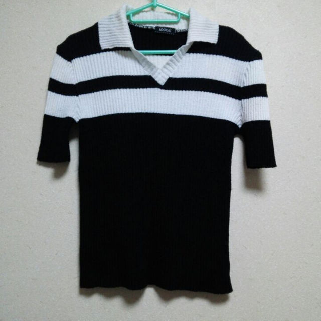 KOOKAI(クーカイ)のKOOKAI フランス製 ニットシャツ レディースのトップス(ニット/セーター)の商品写真