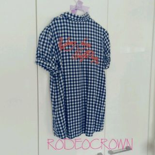 ロデオクラウンズ(RODEO CROWNS)のロデオ ギンガムチェックシャツ (カットソー(半袖/袖なし))