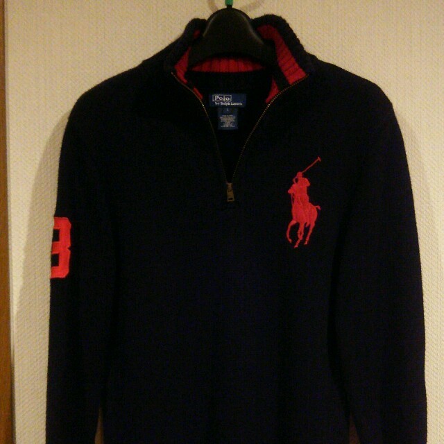 Ralph Lauren(ラルフローレン)のラルフローレン ジップアップニット L キッズ/ベビー/マタニティのキッズ服男の子用(90cm~)(ニット)の商品写真