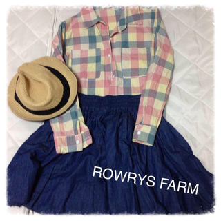 ローリーズファーム(LOWRYS FARM)のROWRYS FARMのデニムスカート(ミニスカート)