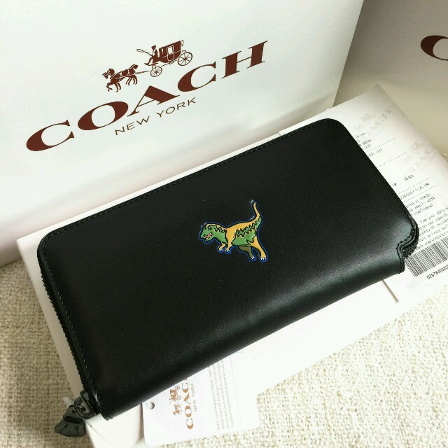 coach コーチ　レキシー　恐竜　長財布