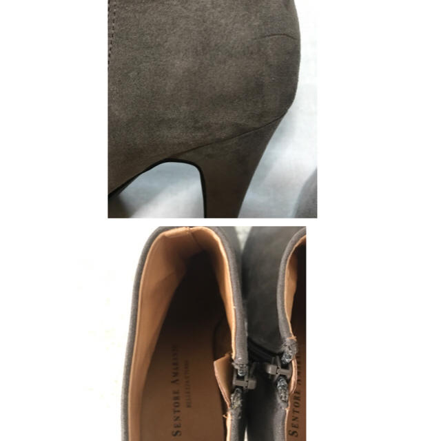 nano・universe(ナノユニバース)のナノユニバース ショートブーツ グレー sentore amarant 23.5 レディースの靴/シューズ(ブーツ)の商品写真