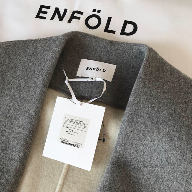 ENFOLD(エンフォルド)の完売 2017AW ENFOLD コート 300AA630-1480 レディースのジャケット/アウター(チェスターコート)の商品写真