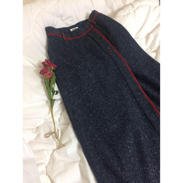 Plantation(プランテーション)のplantation tweed long slit skirt. レディースのスカート(ロングスカート)の商品写真