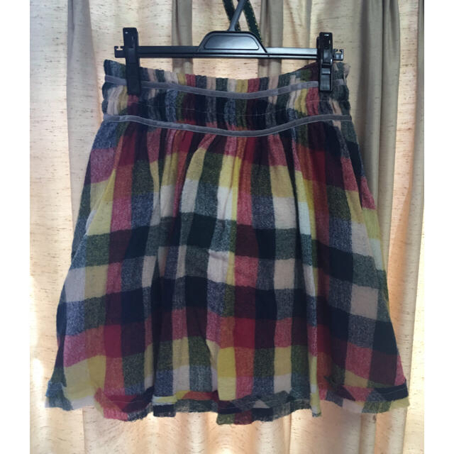 AS KNOW AS(アズノウアズ)のブロックチェックウールスカート☆アズノウアズ レディースのスカート(ひざ丈スカート)の商品写真