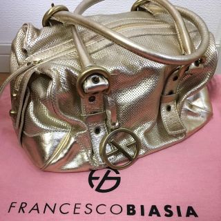 フランチェスコビアジア(FRANCESCO BIASIA)のFrancescoBIASIA ハンドバック ゴールド フランセスコビスジタ(ハンドバッグ)