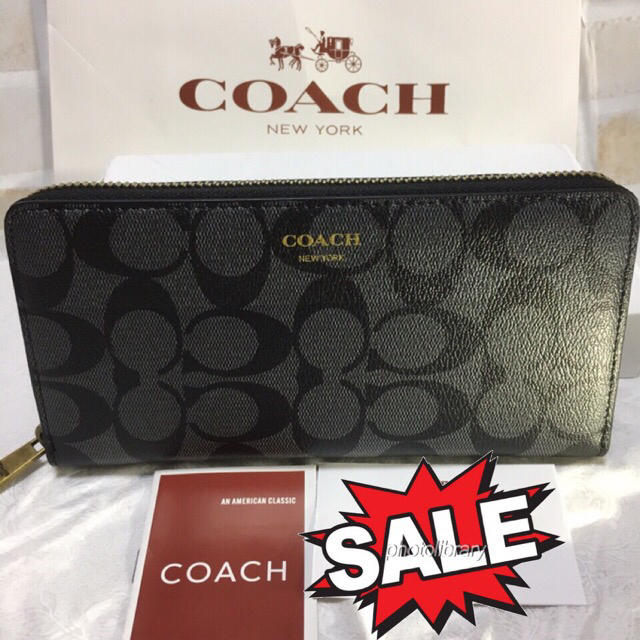 COACH(コーチ)の限定セール❣️新品コーチ長財布 F74597 ラウンドファフナー メンズのファッション小物(長財布)の商品写真