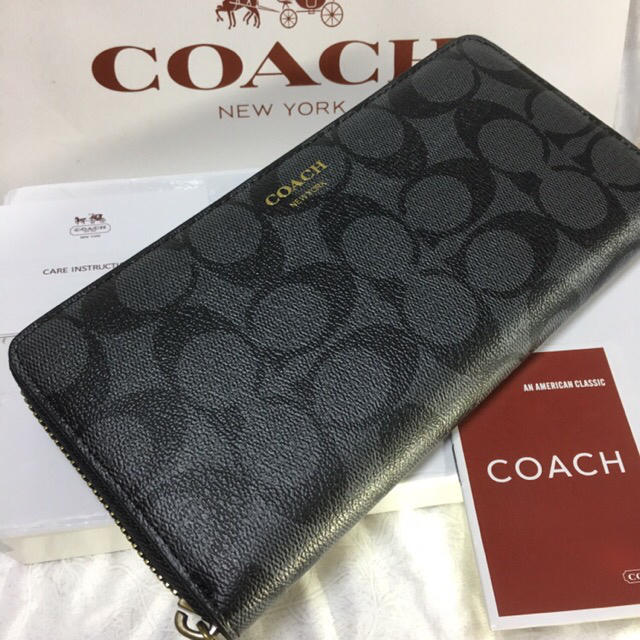 COACH(コーチ)の限定セール❣️新品コーチ長財布 F74597 ラウンドファフナー メンズのファッション小物(長財布)の商品写真