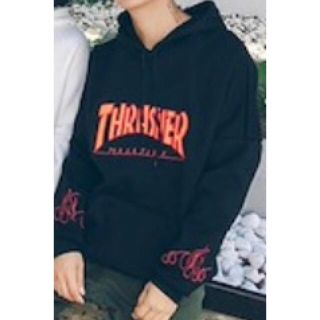 スラッシャー(THRASHER)の新品 THRASHER 黒パーカー 男女兼用(パーカー)