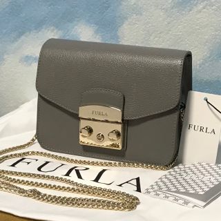 フルラ(Furla)の希少カラー✨新品 フルラ メトロポリス 未使用 ショルダーバッグ グレー(ショルダーバッグ)