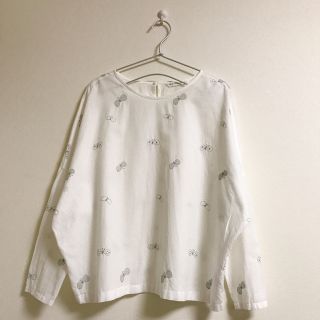 ミナペルホネン(mina perhonen)のミナペルホネン choucho ブラウス white サイズ40(シャツ/ブラウス(長袖/七分))