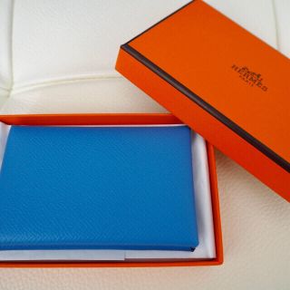 エルメス(Hermes)のHERMES カルヴィ ブルーパラダイス  新品未使用(名刺入れ/定期入れ)