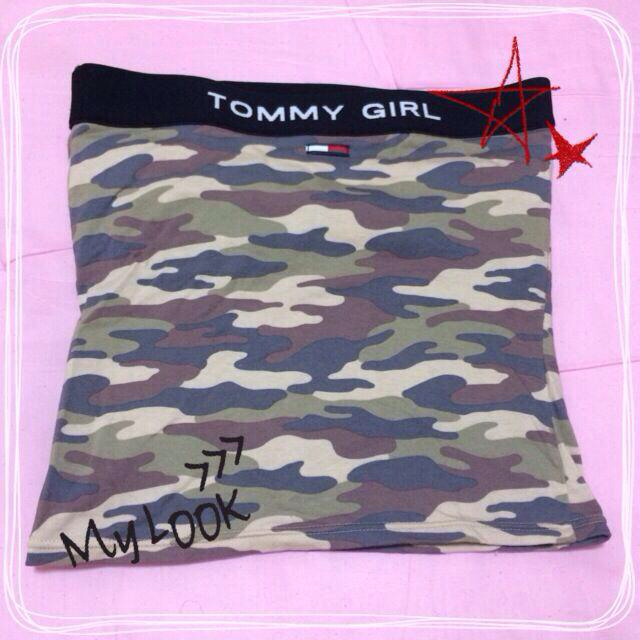 tommy girl(トミーガール)のTOMMY GIRL♡ベアトップ レディースのトップス(ベアトップ/チューブトップ)の商品写真