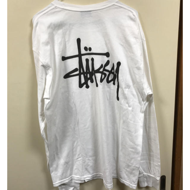 STUSSY - stussy ロンT 白の通販 by ゆうと010448's shop