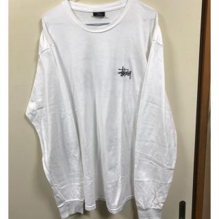 ステューシー(STUSSY)のstussy ロンT 白(Tシャツ/カットソー(七分/長袖))