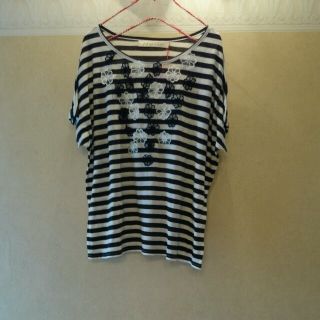 ドットアンドストライプスチャイルドウーマン(Dot&Stripes CHILDWOMAN)のドット＆ストライプカットソー(カットソー(半袖/袖なし))