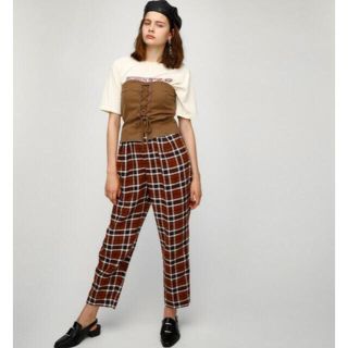 マウジー(moussy)のMOUSSY❤️PLAID CHECK PANTS送料無料(カジュアルパンツ)