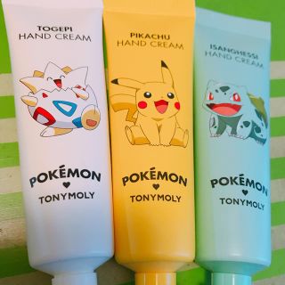 トニーモリー(TONY MOLY)のトニーモリー ポケモン ハンドクリーム 3本セット 新品未使用(ハンドクリーム)