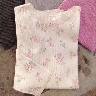 サンタモニカ(Santa Monica)のflower thermal tops (カットソー(長袖/七分))