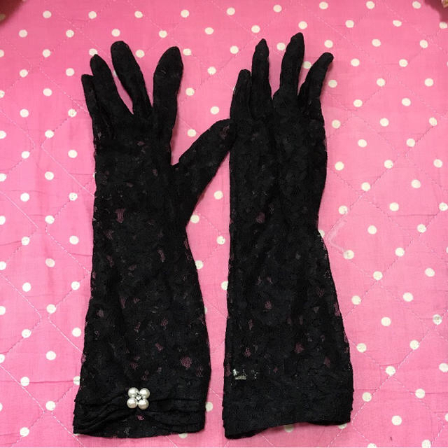 HANAE MORI(ハナエモリ)のレースグローブ レディースのファッション小物(手袋)の商品写真