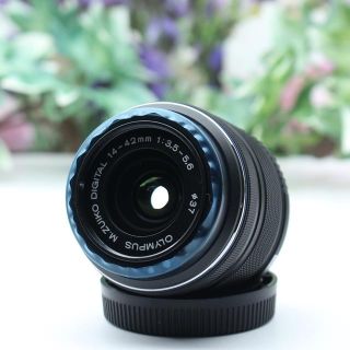 オリンパス(OLYMPUS)の美品！保護フィルムもそのまま！OLYMPUS 14-42mm(その他)