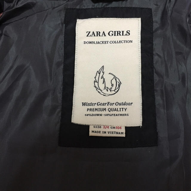ZARA KIDS(ザラキッズ)のmeiko様専用   ZARAギッズ ダウンジャンパー サイズ104 キッズ/ベビー/マタニティのキッズ服女の子用(90cm~)(ジャケット/上着)の商品写真